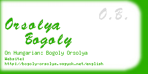 orsolya bogoly business card